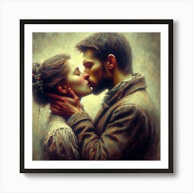 Kiss me Art Print