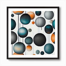 Abstract Spheres Art Print