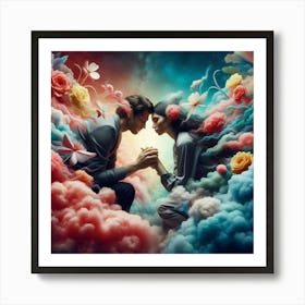 'Love In The Clouds' Art Print