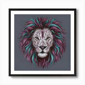 Lion Head Art Print