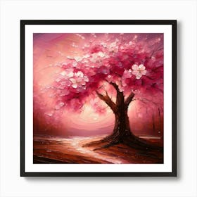Cherry Blossom Tree Art Print