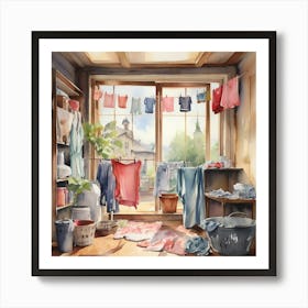 Laundry Room Art Print