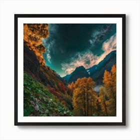 Autumn In The Mountains 2 Art Print