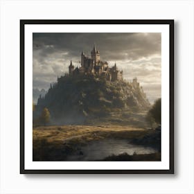 675027 Elden Ring Landscape, Castle, Epic, 8k, Realistic, Xl 1024 V1 0 1 Art Print