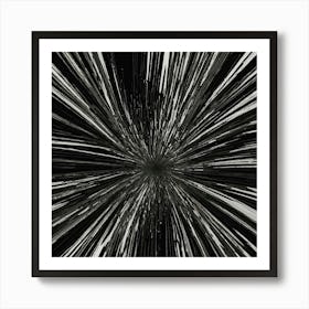 Black and White Abstract Art 159 Art Print