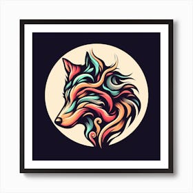 Wolf Head 3 Art Print