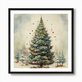 Pastel Pines Pantomime Art Print