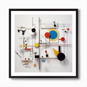 Abstract Composition Of Geometric Shapes Art Print