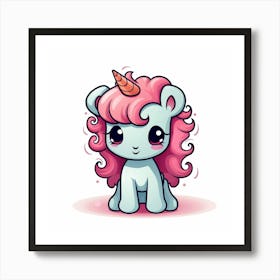 Cute Unicorn 345 Art Print