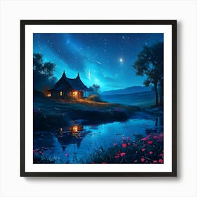 Night In The Countryside Art Print