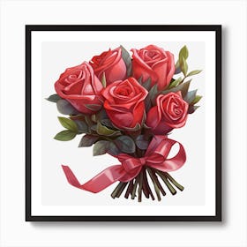 Bouquet Of Roses 20 Art Print