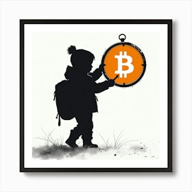 Bitcoin Child 4 Art Print