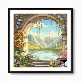 Archway To The Garden 1 Art Print