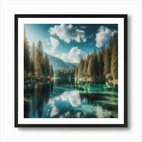 Lake - Lake Stock Videos & Royalty-Free Footage 5 Art Print