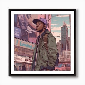 Nyc Street Scene Art Print