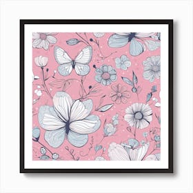 Floral Pattern 4 Art Print