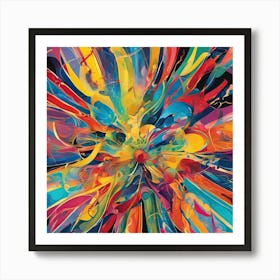Abstract Painting, Radiant Art Print