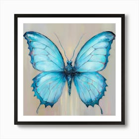 Blue Butterfly 2 Art Print