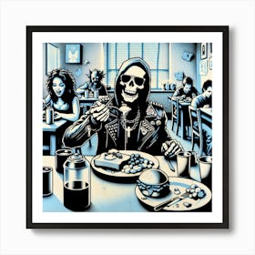 Skeletons In The Kitchen Art Print