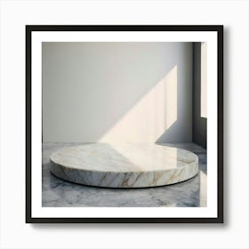 Round Marble Coffee Table 8 Art Print