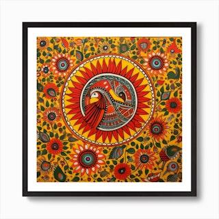 Bird - indian ink Art Print by since1832