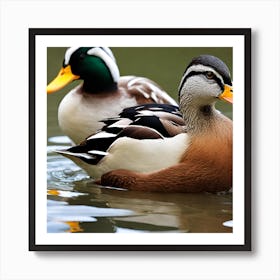 Beauty Of Ducks Art Print