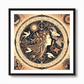 Astrology Wiccan Inspiration Art Print