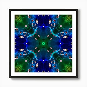 Abstract Pattern Aurora Borealis Art Print