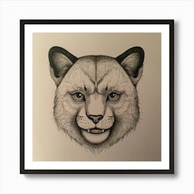 Lion Head Art Print