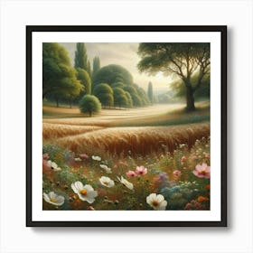 Field Of Flowers Art Print