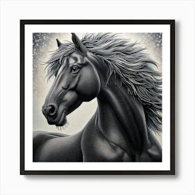 Creative Horse Beauty Illustration Nr 199 Art Print