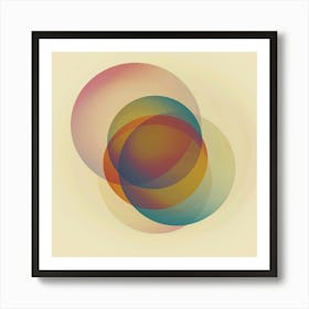 Abstract Circles 56 Art Print