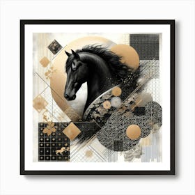 Creative Horse Beauty Illustration Nr 174 Art Print