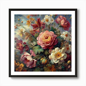 Flowers In A Vase 6 Art Print