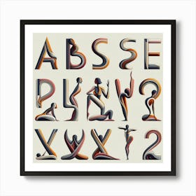 Alphabet Alphabet Art Print