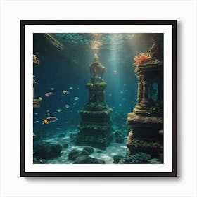 Mystical Ocean Scene Art Print