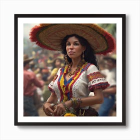 Mexican Woman 5 Art Print