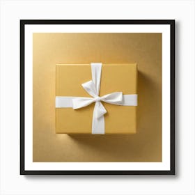 Gold Gift Box 9 Art Print