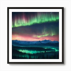 Aurora Borealis Northern Lights Art Print