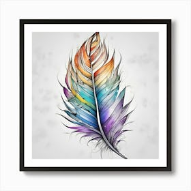 Feather Feather Feather 19 Art Print