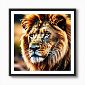 Lion Portrait 10 Art Print