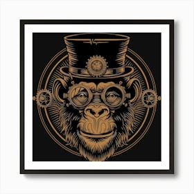 Steampunk Monkey 41 Art Print
