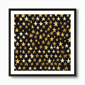 Gold Stars Art Print