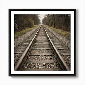 Parallel Paths Look For Parallel Paths Or Tracks That Symbolize The Journey Of Life This Could Be Ra 669735410(1) Art Print