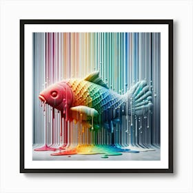 Fish In A Rainbow Art Print