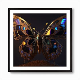 3d Butterfly 4 Art Print