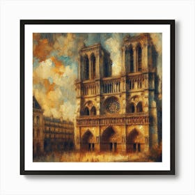 Notre Dame De Paris Art Print