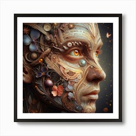 Face Of A Woman 5 Art Print