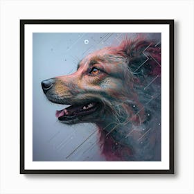 Dog Portrait 5 - AI Art Print