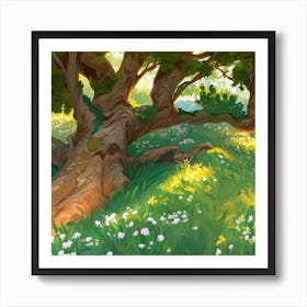 Tree In The Forest Art Print